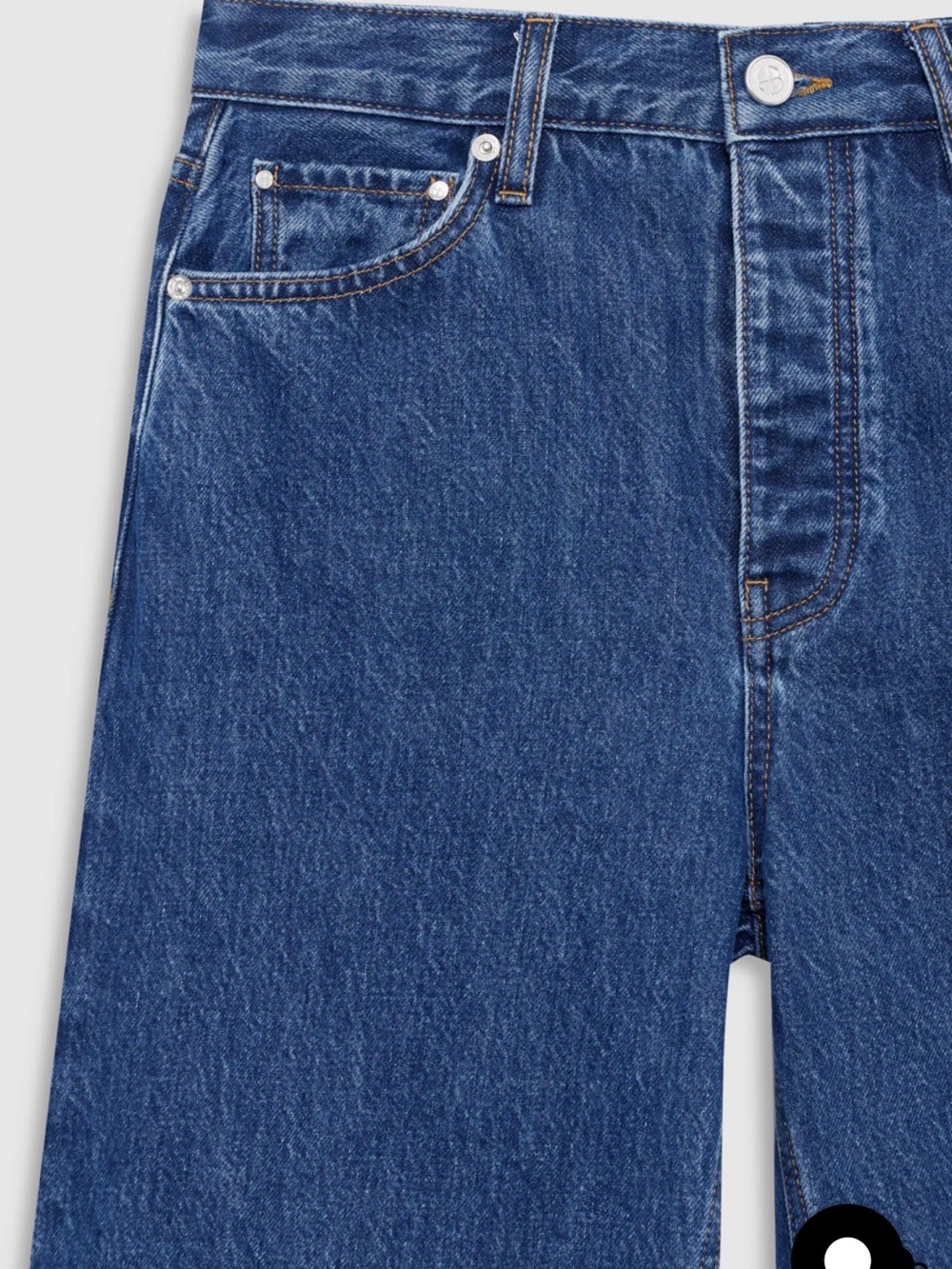 Anine Bing Fritz Jean 28” in Clean Indigo - Picture 5 of 5